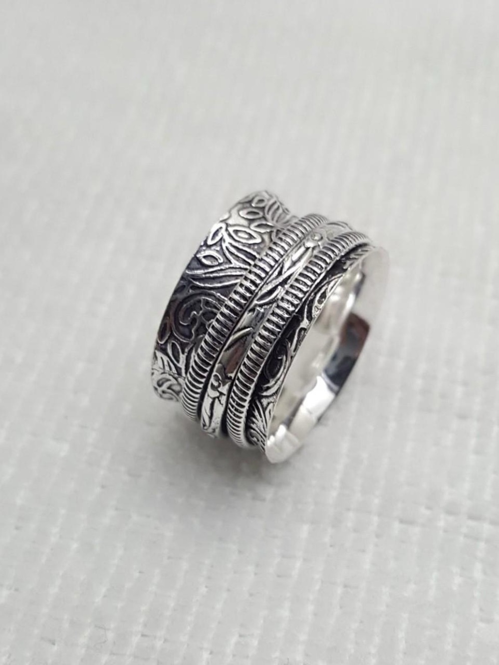 925 Silver Spinner Band Ring
